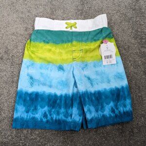George Boy's Swim Trunks Shorts Size 6 Youth Small Abstract Print NEW